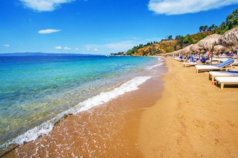 Agia Paraskevi Beach Skiathos: The All-Rounder with a Church by the Sea