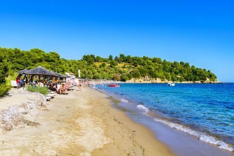 Troulos Beach Skiathos: The Sheltered Gem of the South Coast